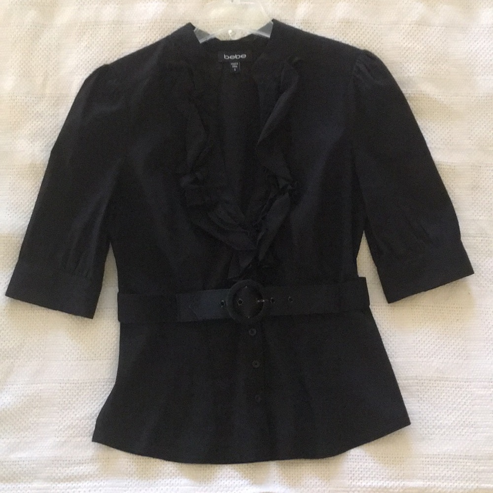 Bebe cotton blend blouse